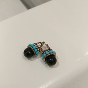 Dangle huggie earrings